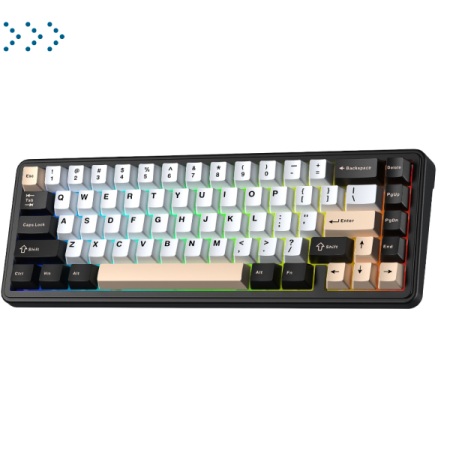 Клавиатуры AULA F65 White-Black-Pink Клавиатуры AULA F65 White-Black-Pink